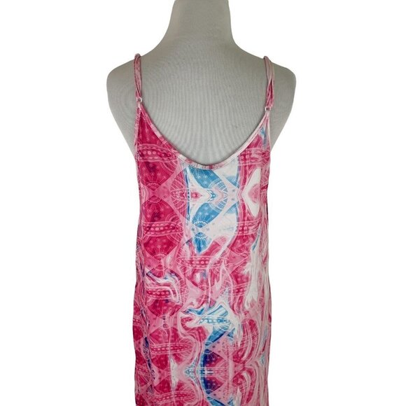 Beyond this Plane Women's S Small Maxi Dress Adjustable Straps Abstract Print - Picture 5 of 7
